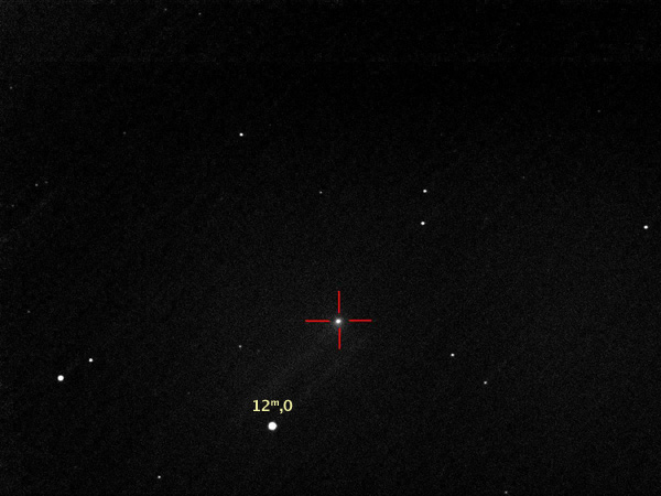 Komet Tempel 1, 3.7.2005, 18:09 UT